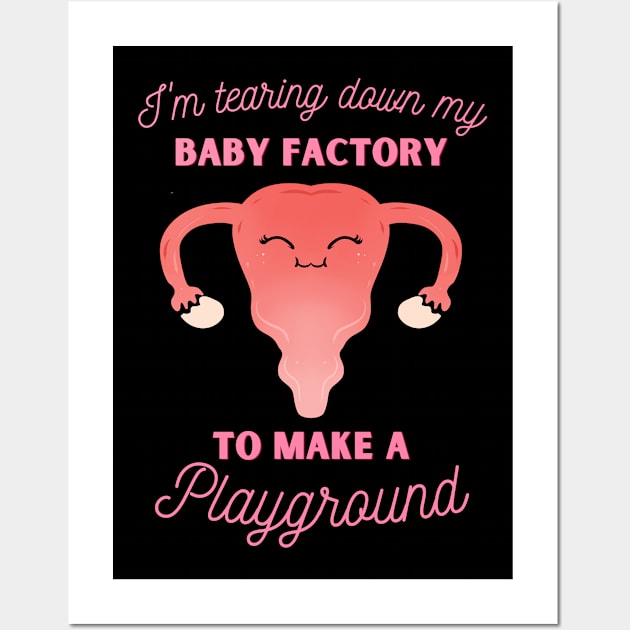 Hysterectomy Recovery Uterus Removal Wall Art by ChrisselDesigns